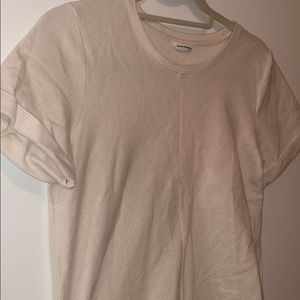 Club Monaco pink and white strip t shirt
